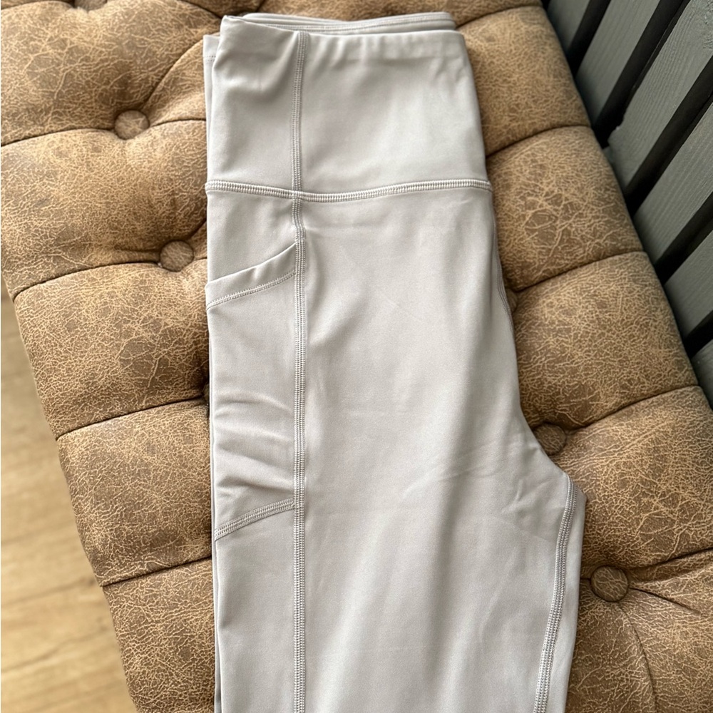 Calvin Klein Performance Stretch Leggings in Taupe